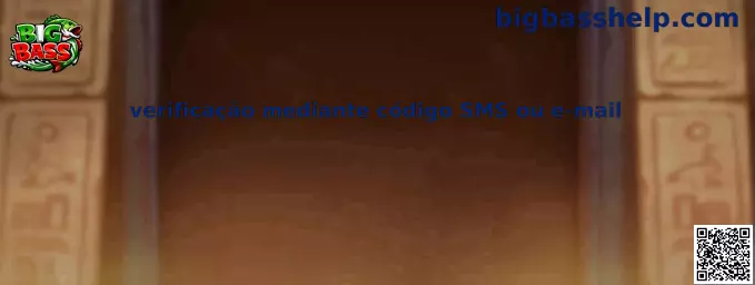 Guía visual sobre verificación mediante código SMS o correo electrónico en Big Bass
