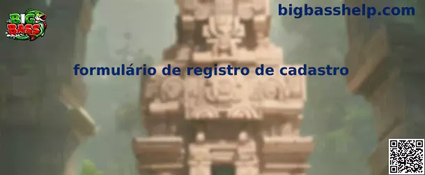 Formulário de registro de cadastro Big Bass gogo rummy
